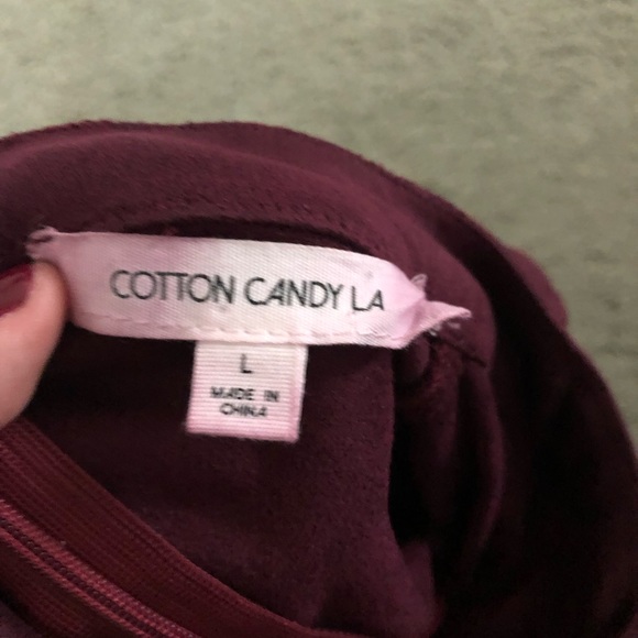 Cotton Candy LA red crop top - Picture 6 of 7
